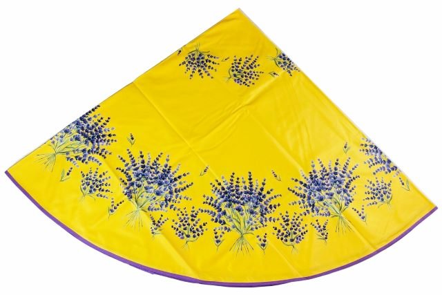 Round Tablecloth coated or cotton (Bonnieux. yellow)